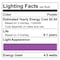 Luxrite A19 LED Edison Purple Light Bulb 4.5W 60W Equivalent Clear Glass E26 Base LR21721-1PK - alternate 6